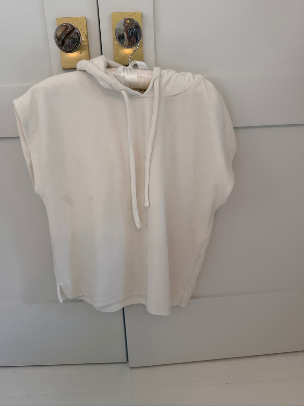 Loulou Studio Off-White Knit Tank with Hood -XS